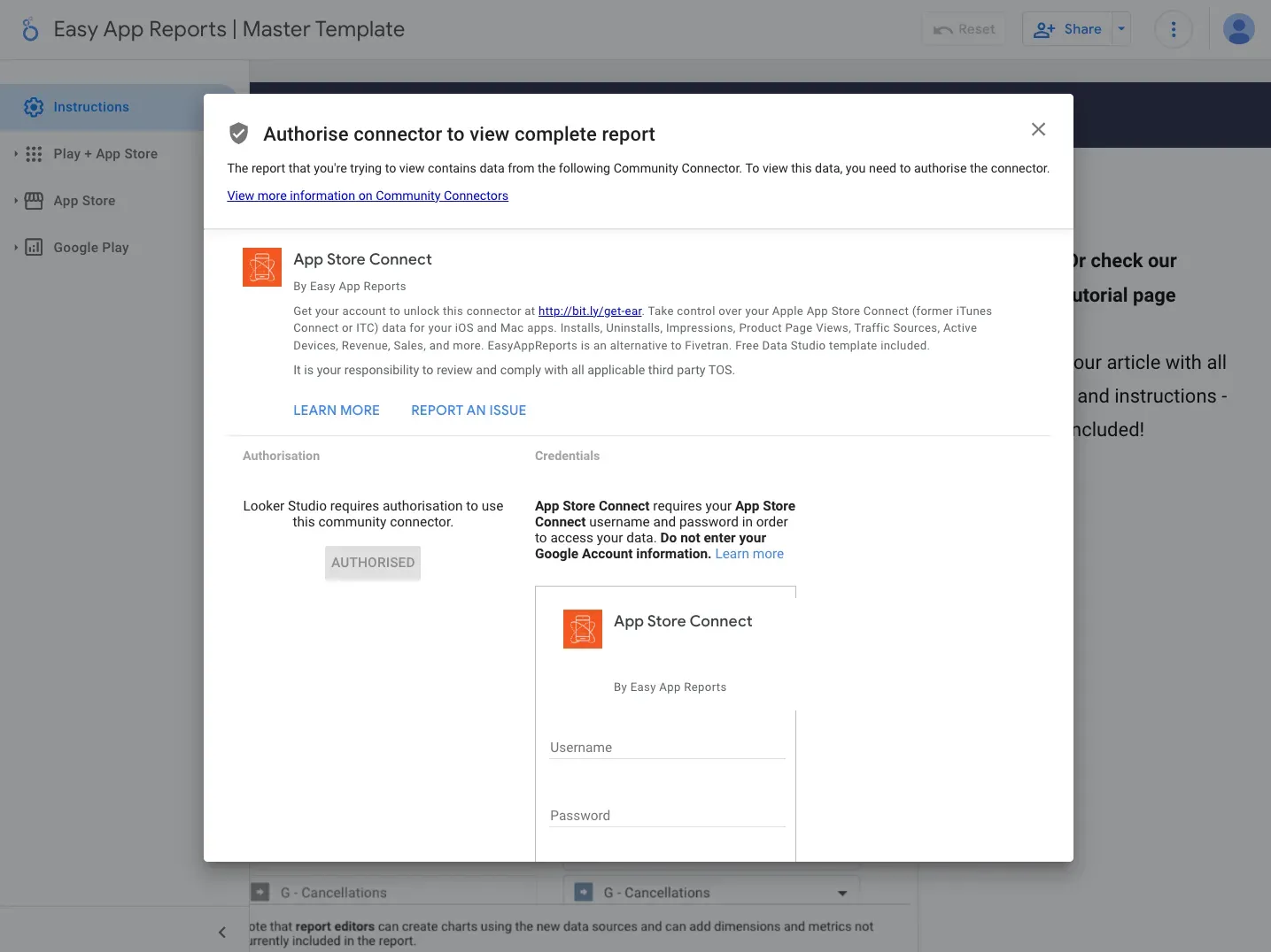 How to activate our Master template